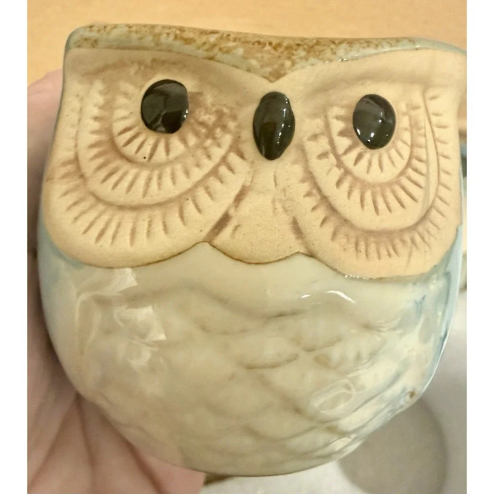 Adorable Mini Owl Planters Or Votive Candie Holders Set Of 6 New In Box